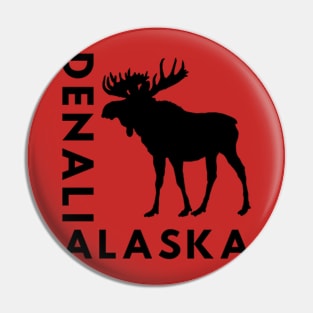 Denali Alaska Moose Pin