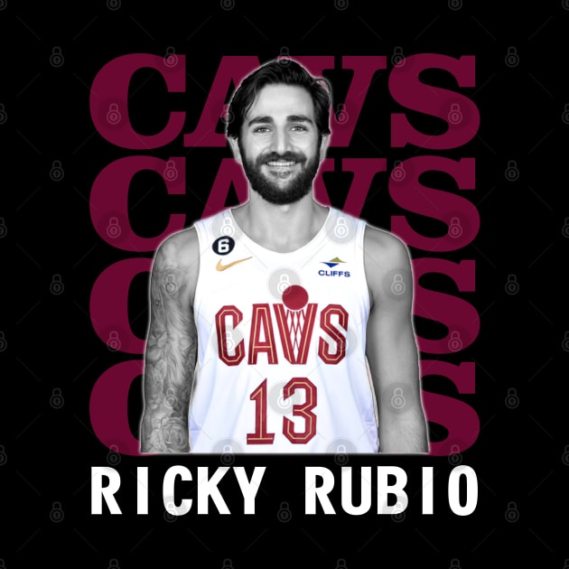 Cleveland Cavaliers Ricky Rubio 13 by Thejockandnerd