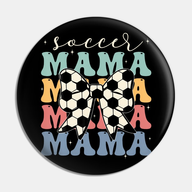 Soccer Mama Retro Groovy Soccer Softball Mom Pin by Zu Zu Xi Xi