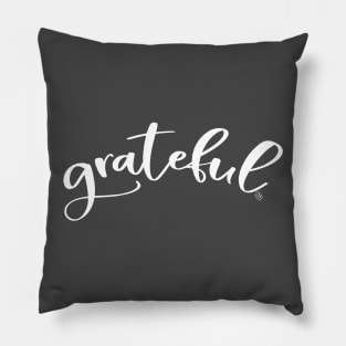 Grateful (white) Pillow