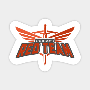 Cybersecurity Sword Wings Red Team Gamification Logo Magnet