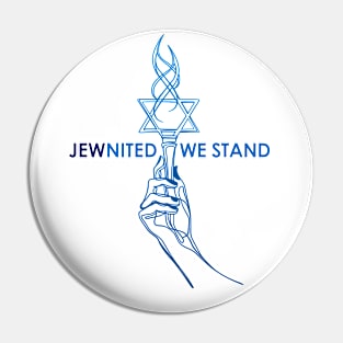 JEWnited we stand  - Shirts in solidarity with Israel Pin