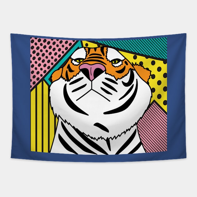 Patty Tiger Wild Animals Tapestry by flofin