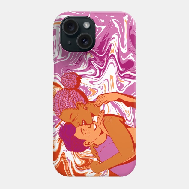 Lesbian Lovers Phone Case by Slugmallows