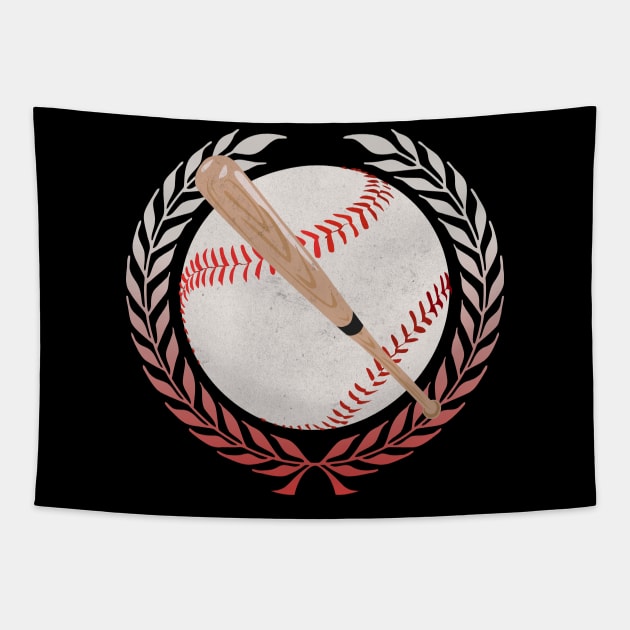 Baseball Logo Tapestry by Drop23