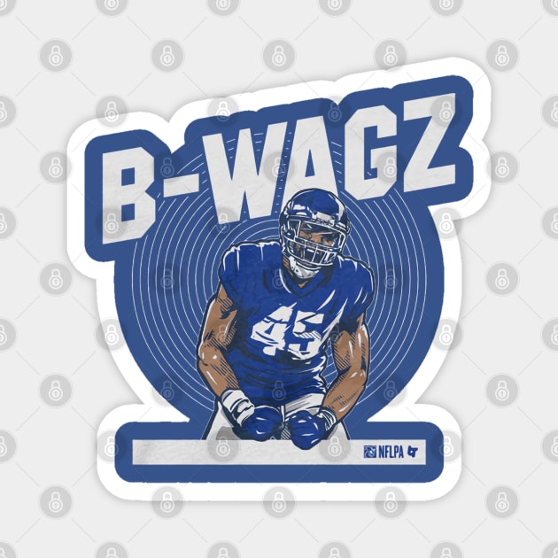 Bobby Wagner B-Wagz Magnet by Chunta_Design