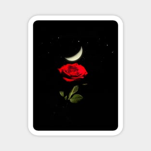 Rose and a Moon Magnet