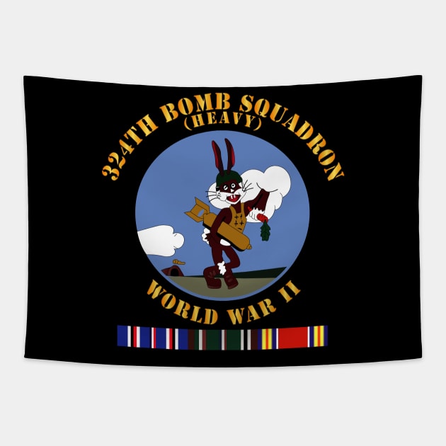 324th Bomb Squadron - WWII w EU SVC Tapestry by twix123844