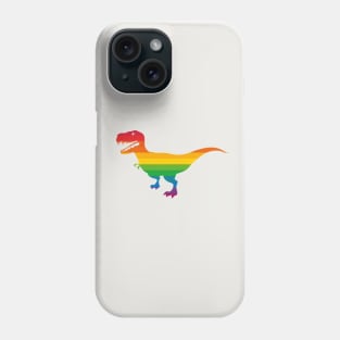 T-rex - rainbow Phone Case