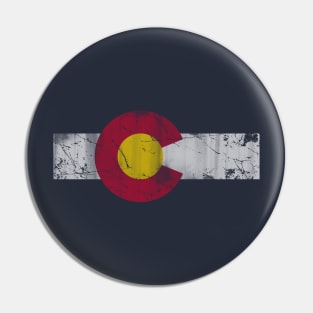 Vintage Colorful Colorado Flag Pin