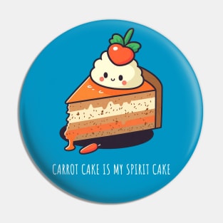 Cute Carrot Cake Kawaii Pin