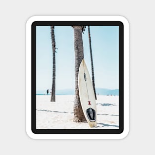 Coastal, Travelling car, Palms, Beach art Sea, Ocean, Fashion art, Modern art, Wall art, Print, Minimalistic, Modern Magnet