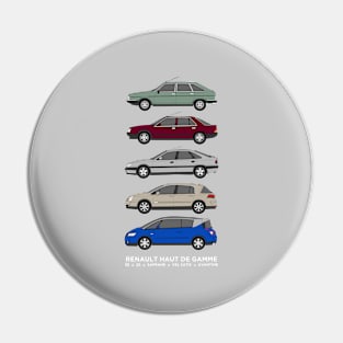 Renault Haut de Gamme classic car collection Pin