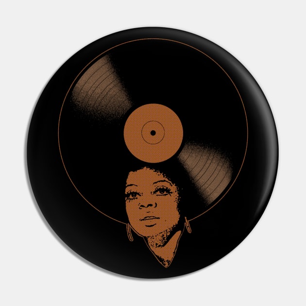 Afrovinyl (Brown) Pin by bronzarino