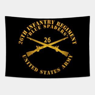 26th Infantry Regiment - Blue Spaders w Infantry Br X 300 Tapestry