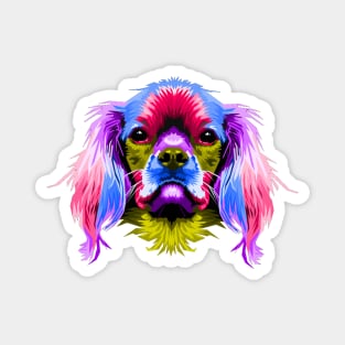 Dog Head Colorful Magnet