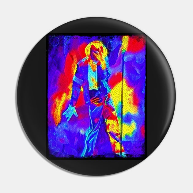 The King of Pop - Mosaic - Colorful Pin by Fenay-Designs