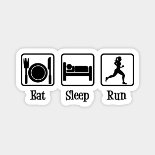 Eat Sleep Run Magnet