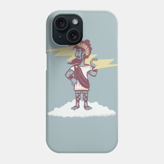 Zeus Greek Mythology Lightning Thunder Phone Case by stayfrostybro