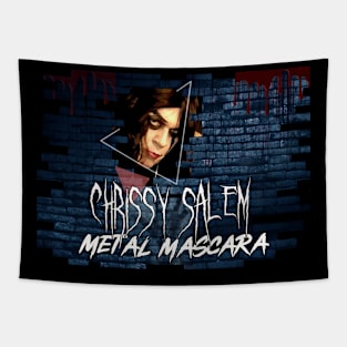 Chrissy Salem Metal Mascara Banner Design Tapestry