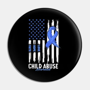 Child Abuse Prevention Awareness Month Blue Ribbon gift idea Pin