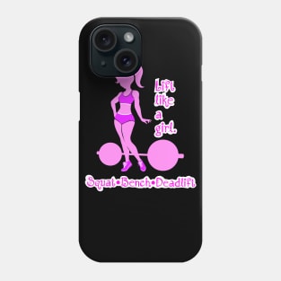 fitness girl, gym girl, fitness, weightlifting women Phone Case