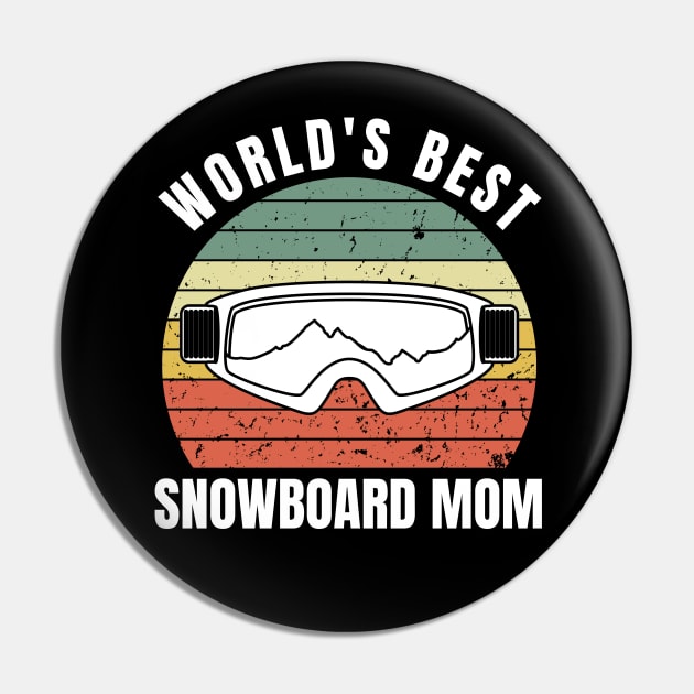 Snowboarding Mom Pin by footballomatic