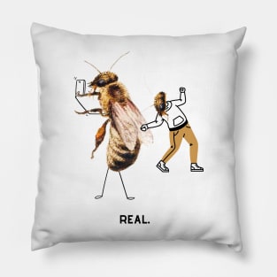 Bee Real. Pillow