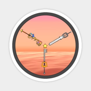 Destiny Trio Keyblades - Sunset Magnet