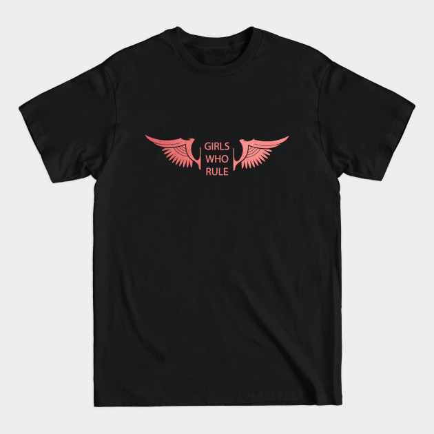 Disover Girls Who Rule Girl Power Pink Wings - Girl - T-Shirt