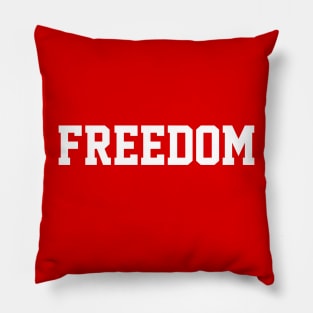 freedom typography Pillow