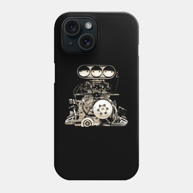 Big Block Blower Motor Phone Case by WickedNiceTees