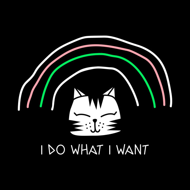 I Do What I Want Sarcastic Cat Lover Gift Funny Cat by andreperez87