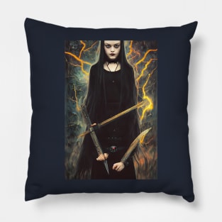 Wednesday Addams Anime Portrait 2 Pillow