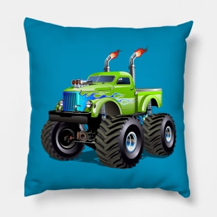 Cartoon monster truck Pillow