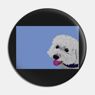 Finn the Bichon Frise Pin