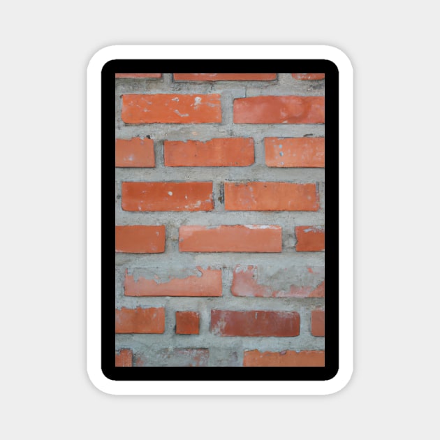 Brick Wall Magnet by maxcode