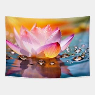 Lotus Flower Petal Nature Serene Calm Tapestry