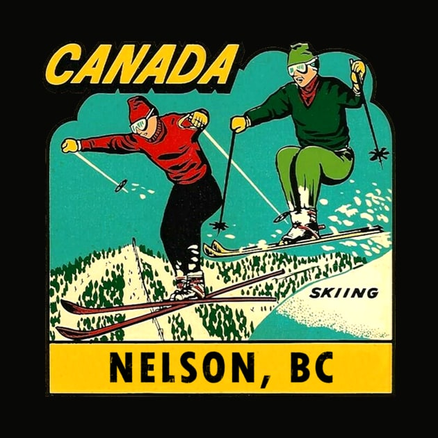 Nelson BC Ski Vintage by Hilda74