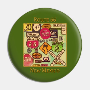 Route 66 design New Mexico Pin