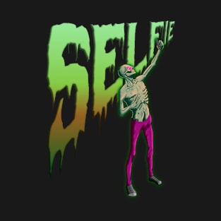 Aesthetic Hipster Zombie Selfie v10 - Happy Halloween 2021 T-Shirt