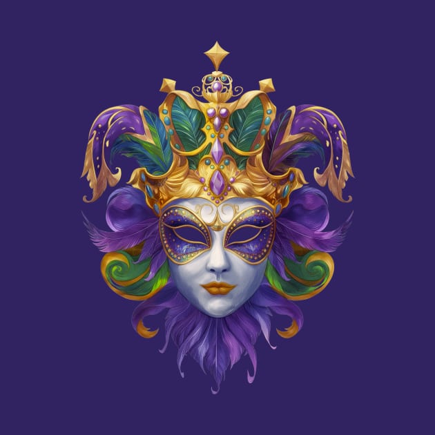 Mardi Gras Carnival Masquerade Mask by Wintrly