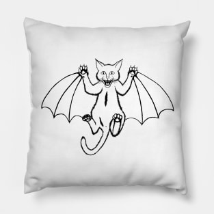 vampire cat Pillow