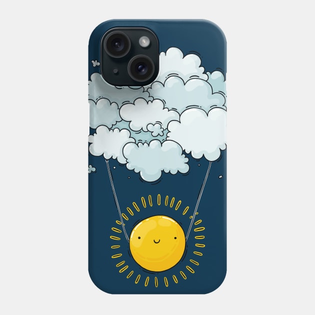 Sun on Clouds Phone Case by Tania Tania