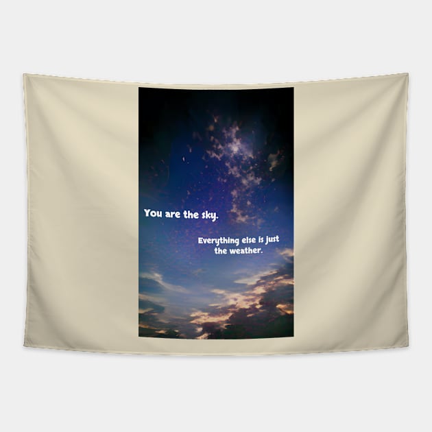 Twilight sky Tapestry by CreDigi Art