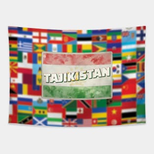 Tajikistan Vintage style retro souvenir Tapestry