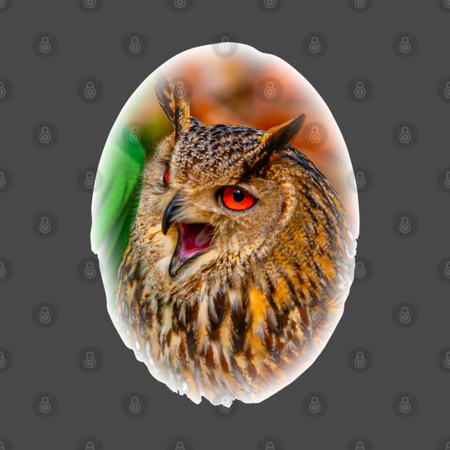 Vociferous Eagle Owl by dalyndigaital2@gmail.com