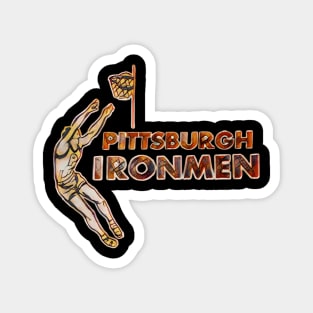 Pittsburgh Ironmen Basketball Magnet