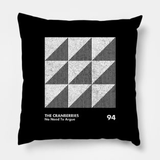 The Cranberries / Minimal Graphic Design Tribute Pillow
