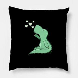 Agender Pride Dinosaur Pillow